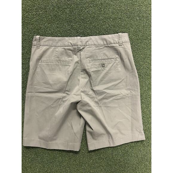 J CREW Army Green Chino Flat Front Shorts Size 6 - Picture 4 of 4